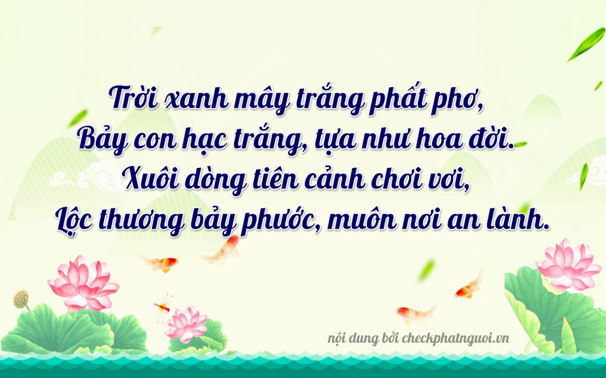 Bài thơ ý nghĩa cho <b>biển số 37B3-27817</b> tại website checkphatnguoi.vn