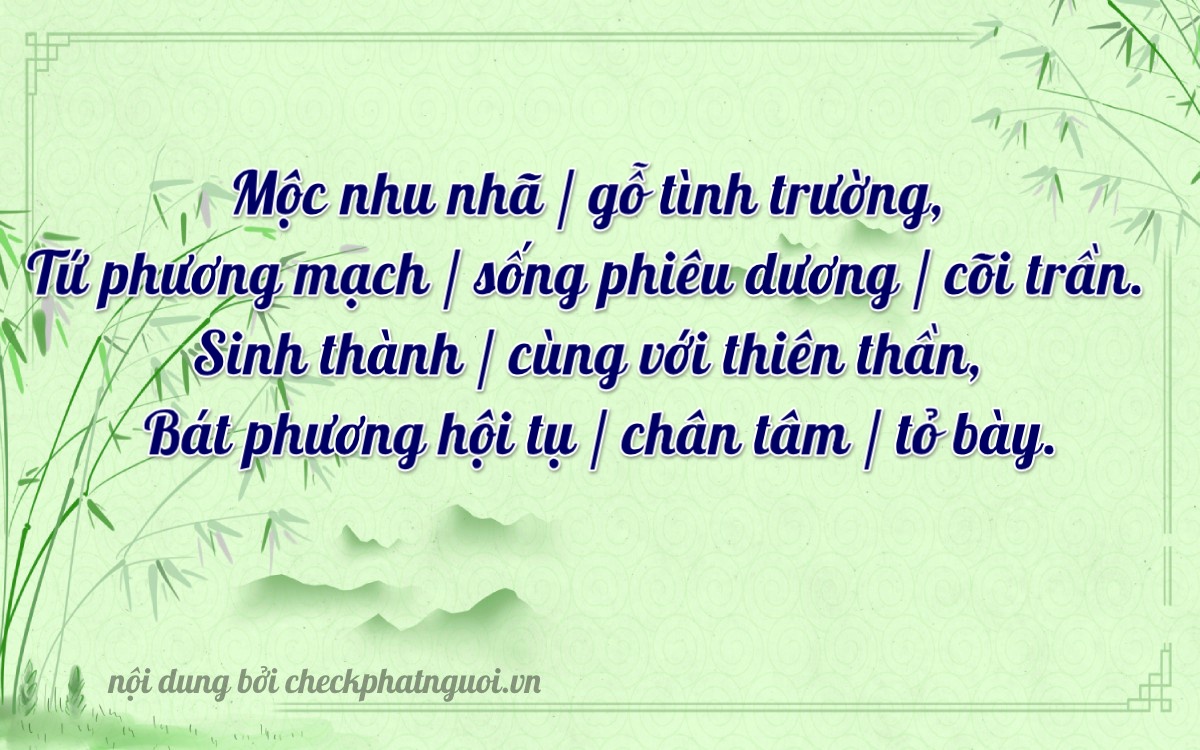 Bài thơ ý nghĩa cho <b>biển số 37C-14380</b> tại website checkphatnguoi.vn