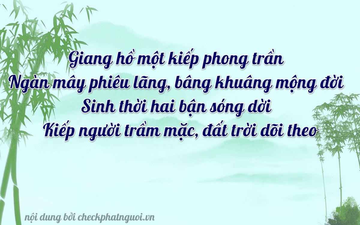 Bài thơ ý nghĩa cho <b>biển số 37C-19809</b> tại website checkphatnguoi.vn