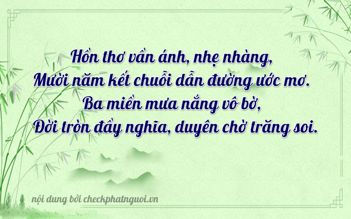 Bài thơ ý nghĩa cho <b>biển số 37C-23010</b> tại website checkphatnguoi.vn