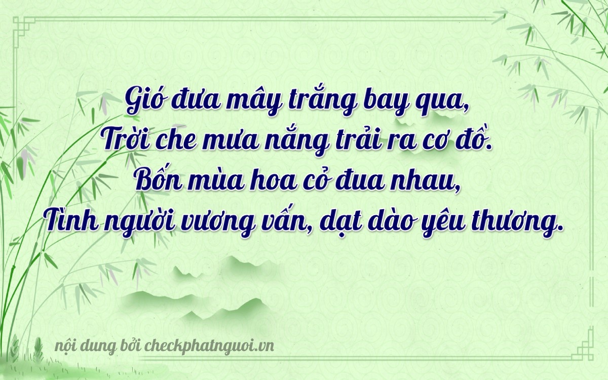 Bài thơ ý nghĩa cho <b>biển số 37C-34766</b> tại website checkphatnguoi.vn