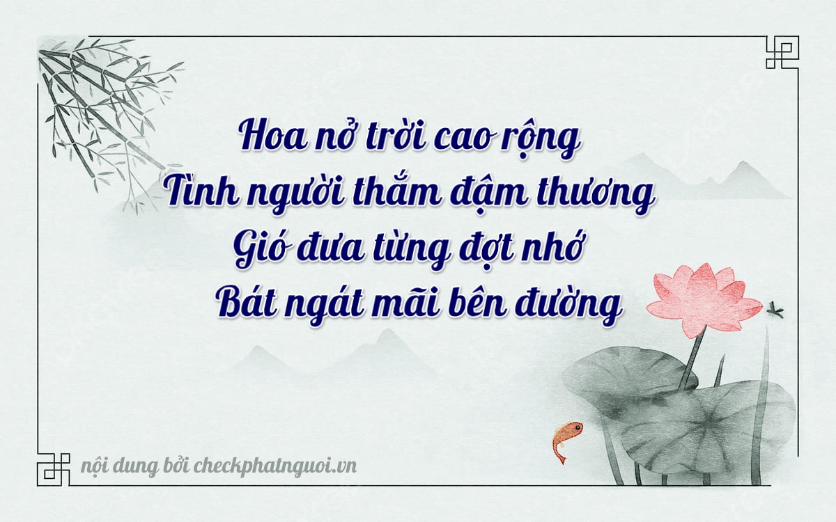 Bài thơ ý nghĩa cho <b>biển số 37C-34956</b> tại website checkphatnguoi.vn