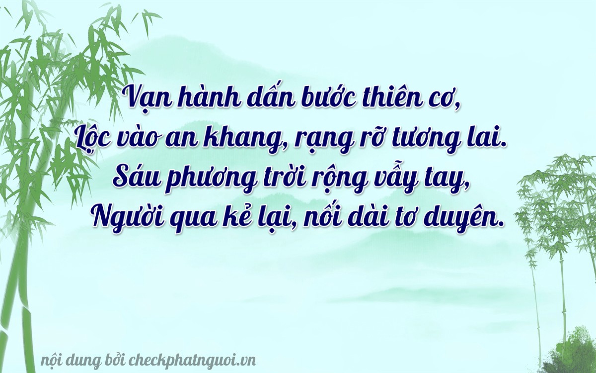 Bài thơ ý nghĩa cho <b>biển số 37C-39616</b> tại website checkphatnguoi.vn