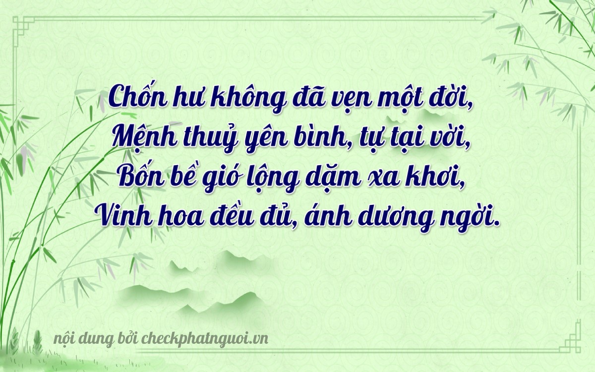 Bài thơ ý nghĩa cho <b>biển số 37C-44048</b> tại website checkphatnguoi.vn