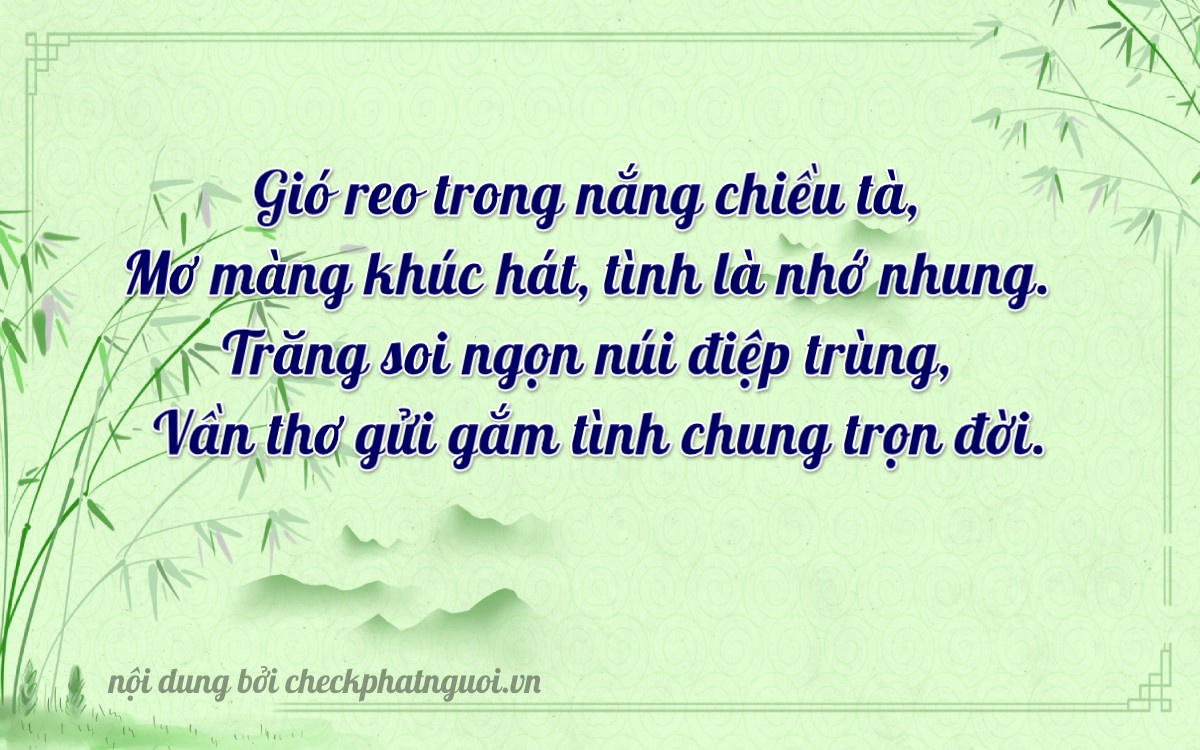 Bài thơ ý nghĩa cho <b>biển số 37C-47299</b> tại website checkphatnguoi.vn