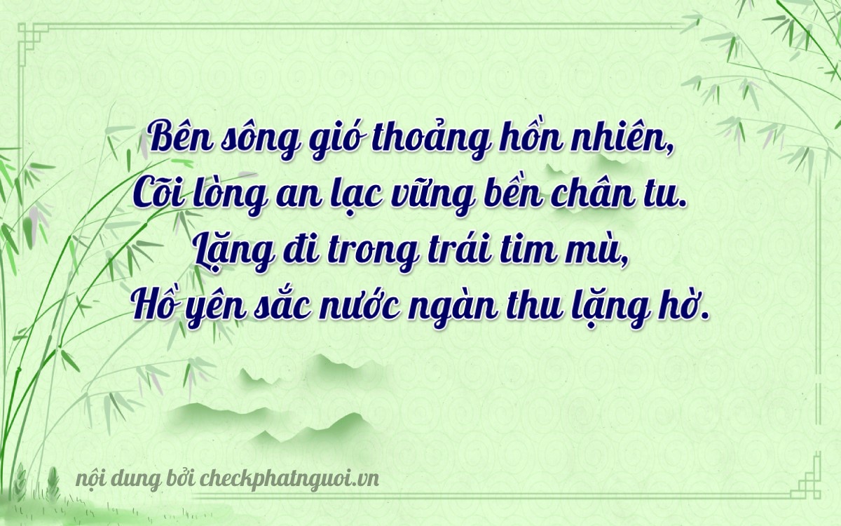 Bài thơ ý nghĩa cho <b>biển số 37C-47958</b> tại website checkphatnguoi.vn