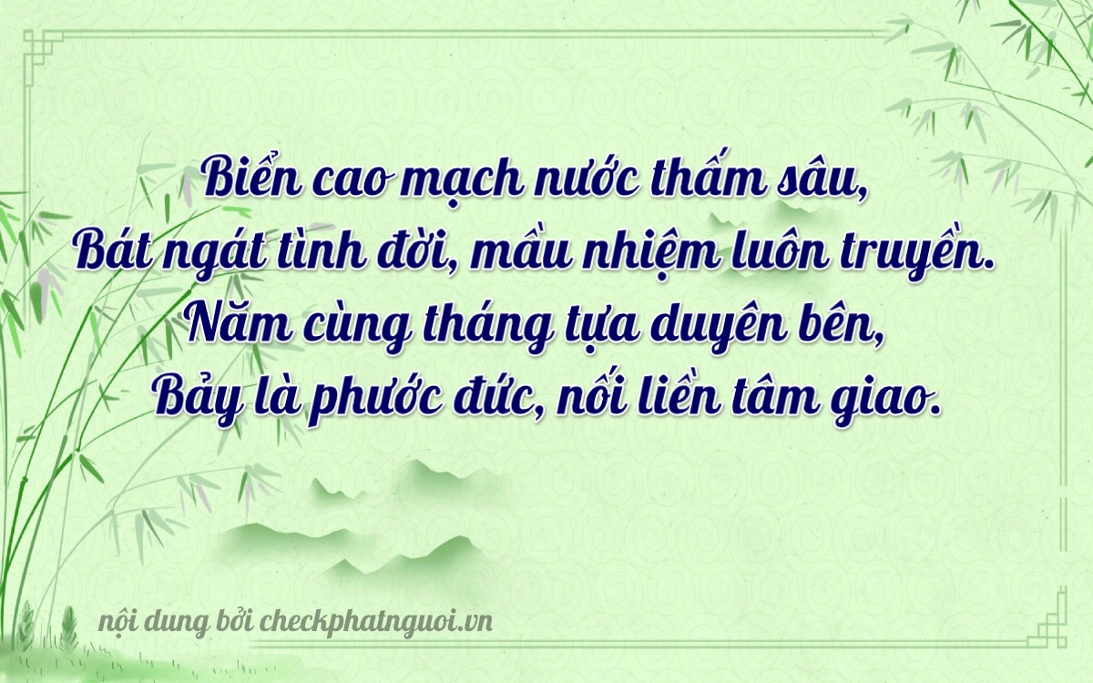 Bài thơ ý nghĩa cho <b>biển số 37C-48567</b> tại website checkphatnguoi.vn