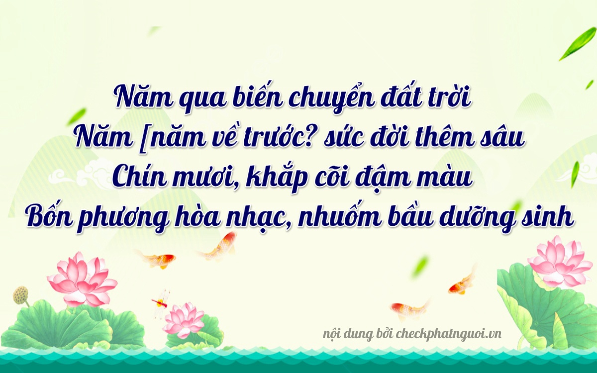 Bài thơ ý nghĩa cho <b>biển số 37C-55194</b> tại website checkphatnguoi.vn