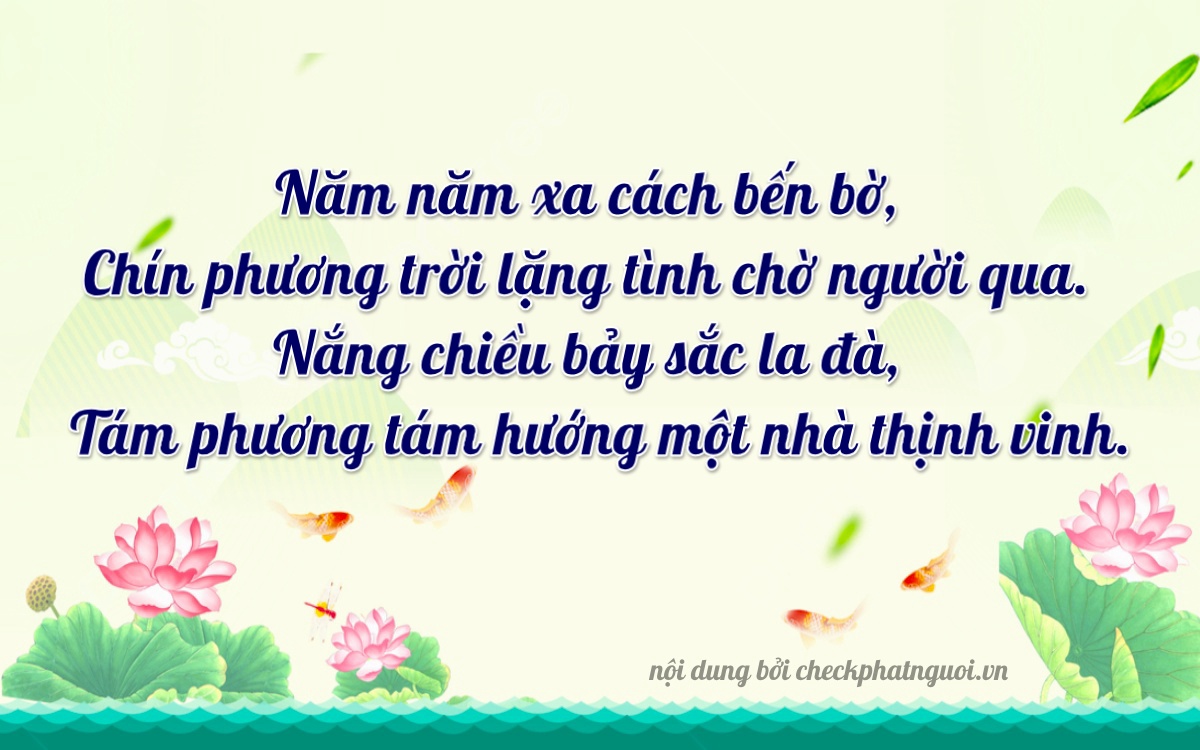 Bài thơ ý nghĩa cho <b>biển số 37C-55978</b> tại website checkphatnguoi.vn