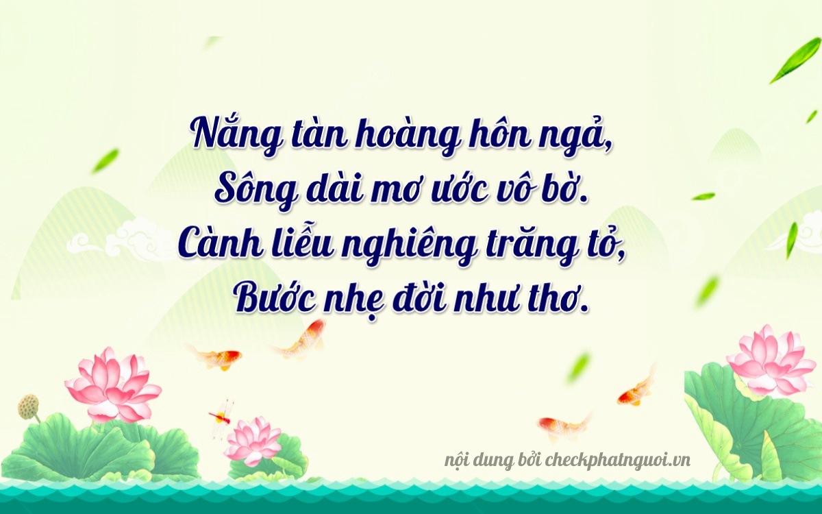 Bài thơ ý nghĩa cho <b>biển số 37C-57799</b> tại website checkphatnguoi.vn