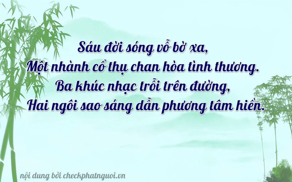 Bài thơ ý nghĩa cho <b>biển số 37D1-61324</b> tại website checkphatnguoi.vn