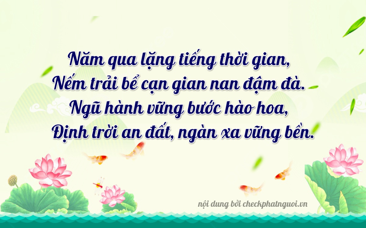 Bài thơ ý nghĩa cho <b>biển số 37D2-58961</b> tại website checkphatnguoi.vn