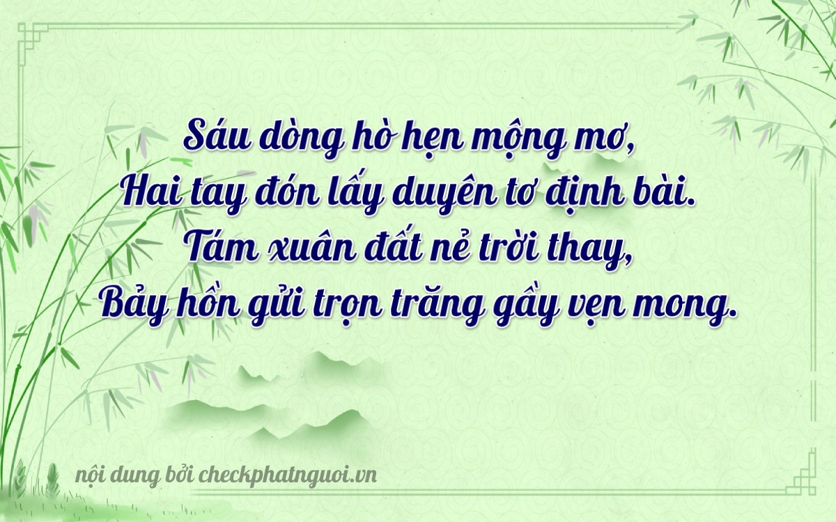Bài thơ ý nghĩa cho <b>biển số 37D2-62872</b> tại website checkphatnguoi.vn