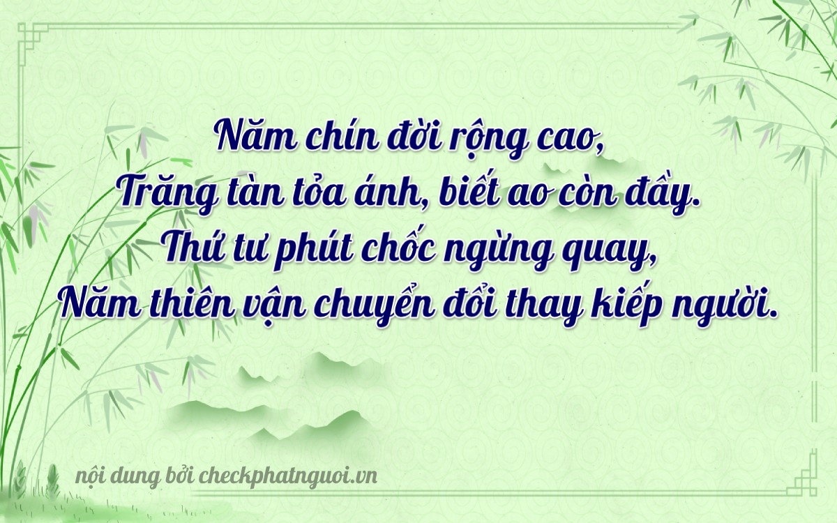 Bài thơ ý nghĩa cho <b>biển số 37E1-50925</b> tại website checkphatnguoi.vn