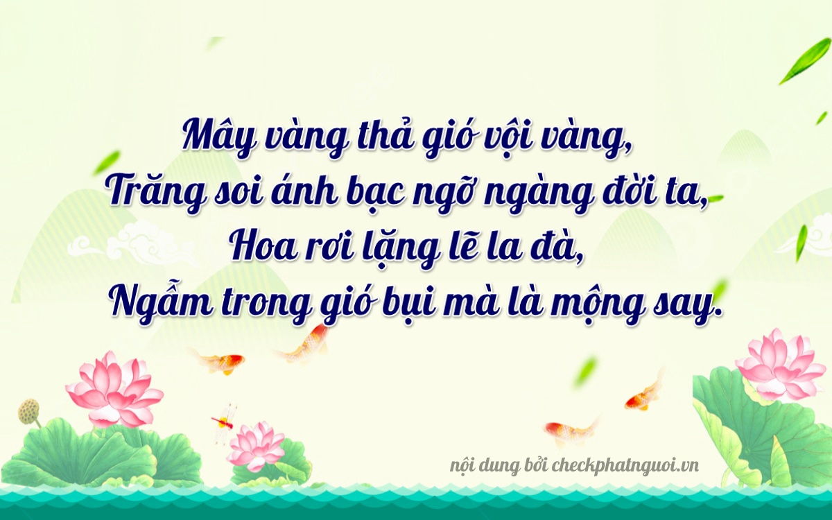 Bài thơ ý nghĩa cho <b>biển số 37E1-71671</b> tại website checkphatnguoi.vn