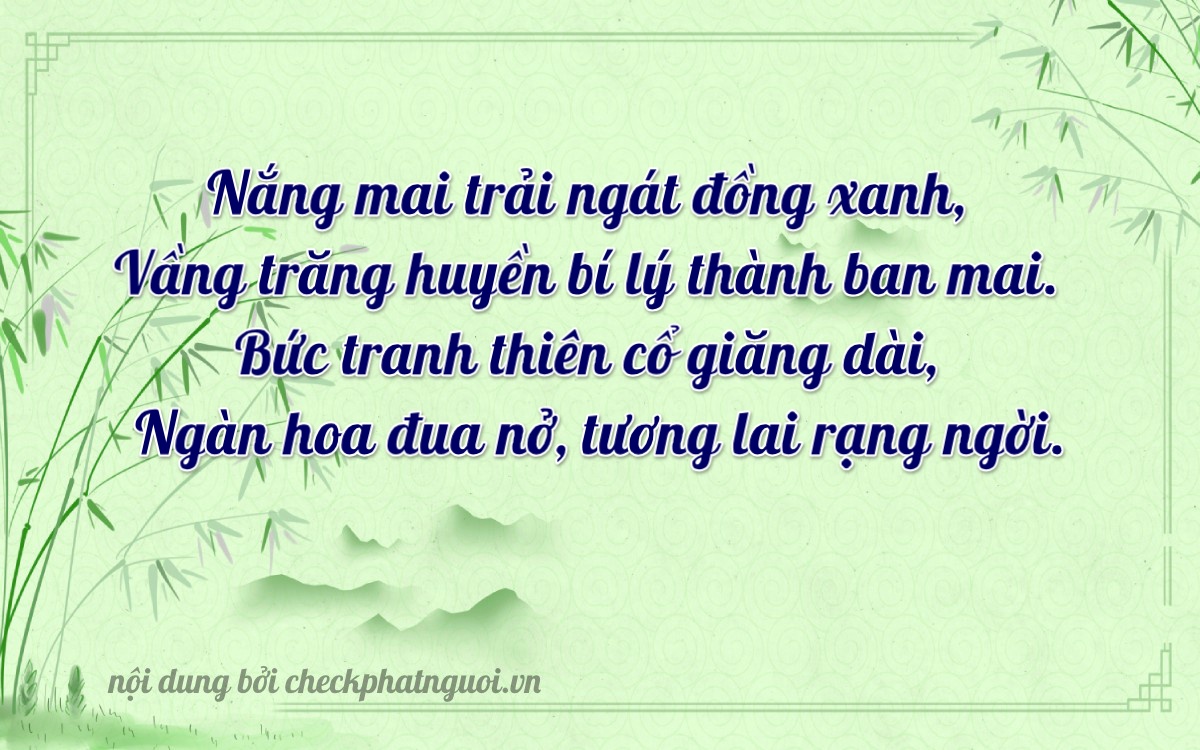 Bài thơ ý nghĩa cho <b>biển số 37E1-77260</b> tại website checkphatnguoi.vn