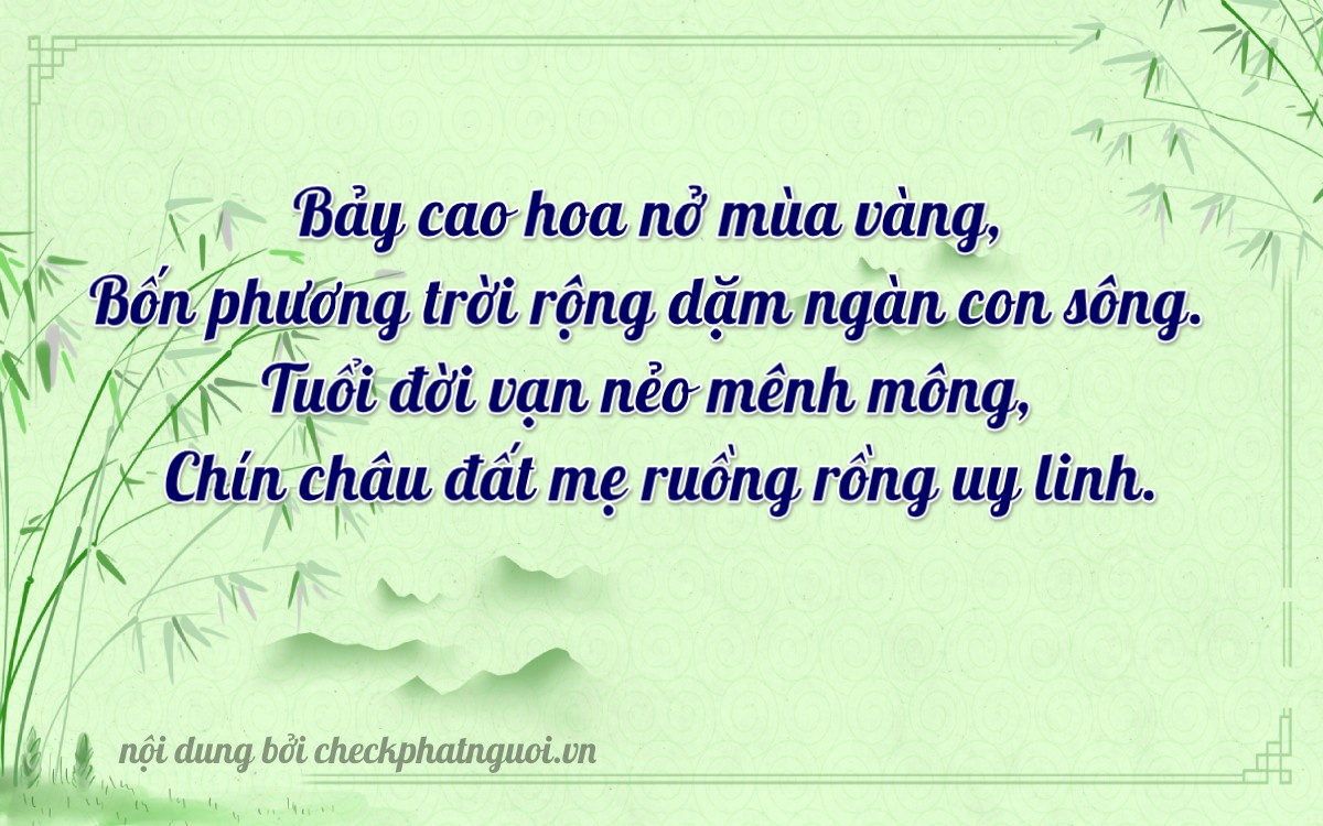 Bài thơ ý nghĩa cho <b>biển số 37E-17749</b> tại website checkphatnguoi.vn