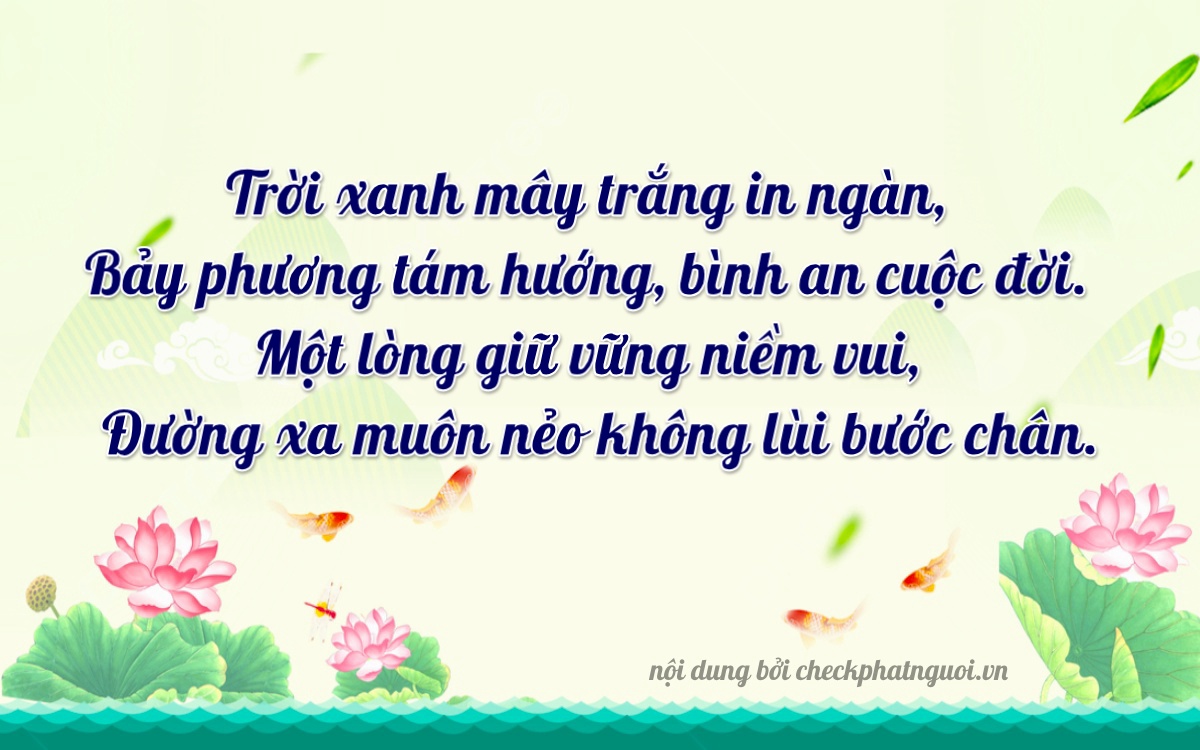 Bài thơ ý nghĩa cho <b>biển số 37EA-08711</b> tại website checkphatnguoi.vn