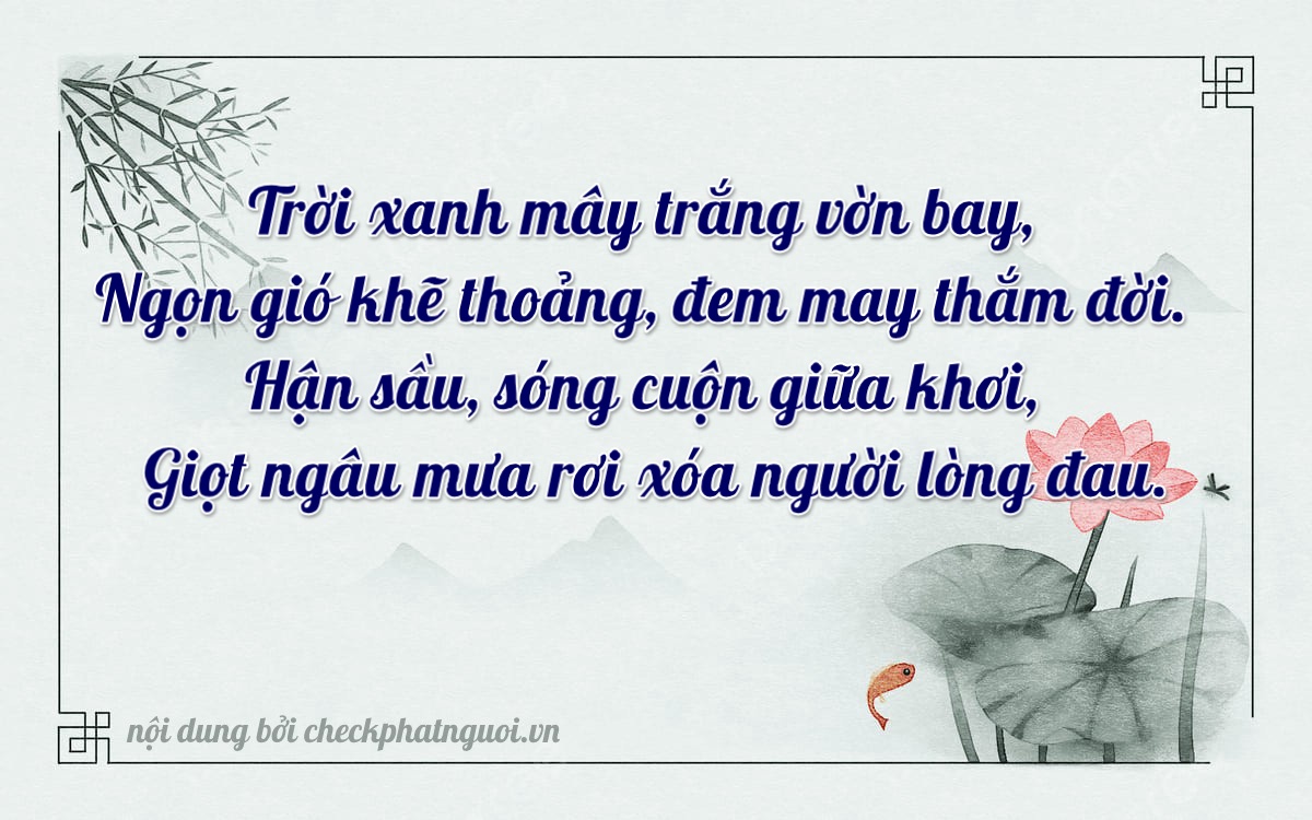 Bài thơ ý nghĩa cho <b>biển số 37F1-19116</b> tại website checkphatnguoi.vn