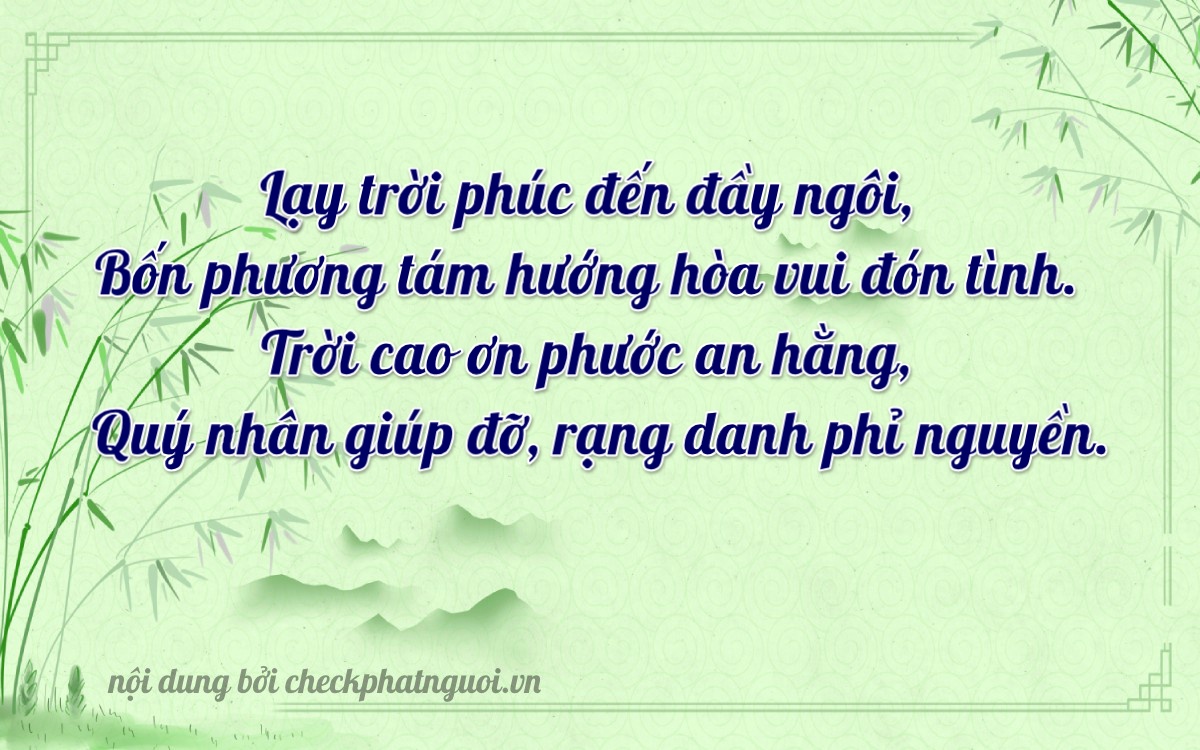 Bài thơ ý nghĩa cho <b>biển số 37F1-21433</b> tại website checkphatnguoi.vn