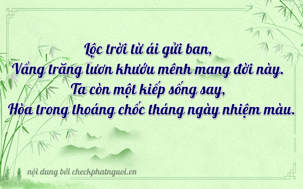 Bài thơ ý nghĩa cho <b>biển số 37F1-21651</b> tại website checkphatnguoi.vn