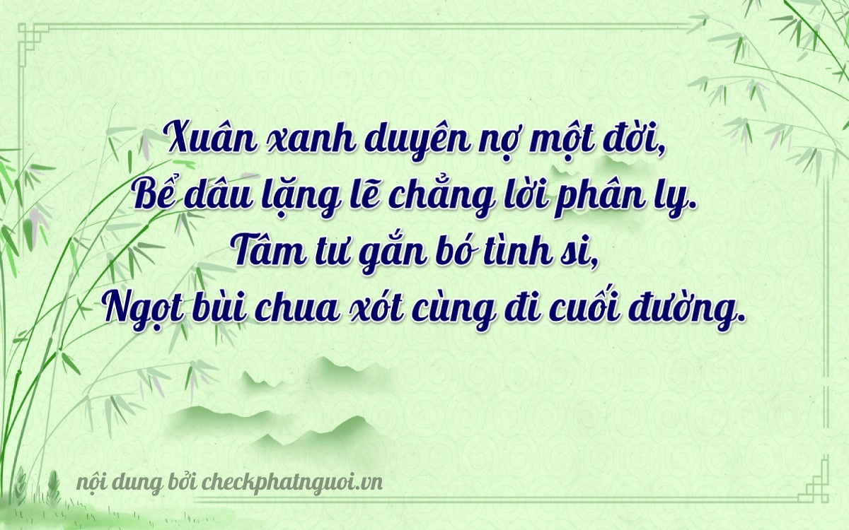 Bài thơ ý nghĩa cho <b>biển số 37F1-24692</b> tại website checkphatnguoi.vn