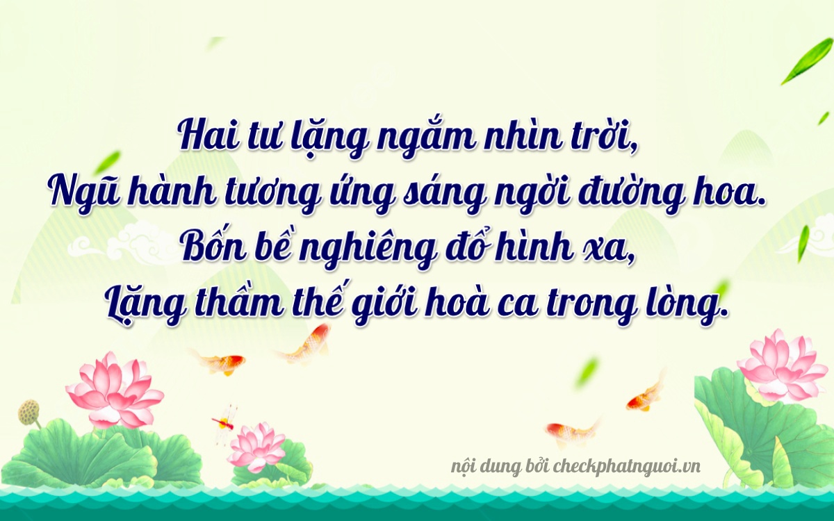 Bài thơ ý nghĩa cho <b>biển số 37F-24456</b> tại website checkphatnguoi.vn