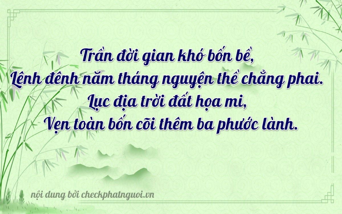 Bài thơ ý nghĩa cho <b>biển số 37F2-66054</b> tại website checkphatnguoi.vn