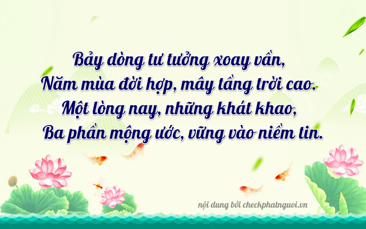 Bài thơ ý nghĩa cho <b>biển số 37F-75153</b> tại website checkphatnguoi.vn