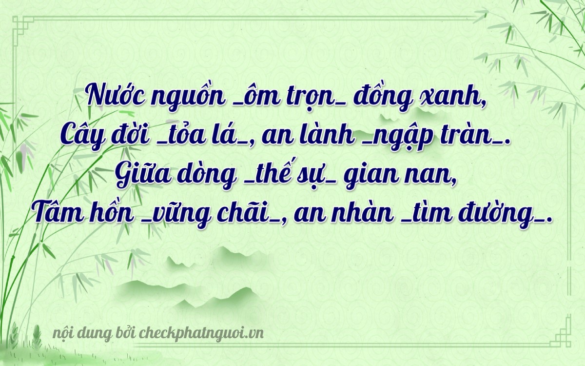 Bài thơ ý nghĩa cho <b>biển số 37FA-00303</b> tại website checkphatnguoi.vn