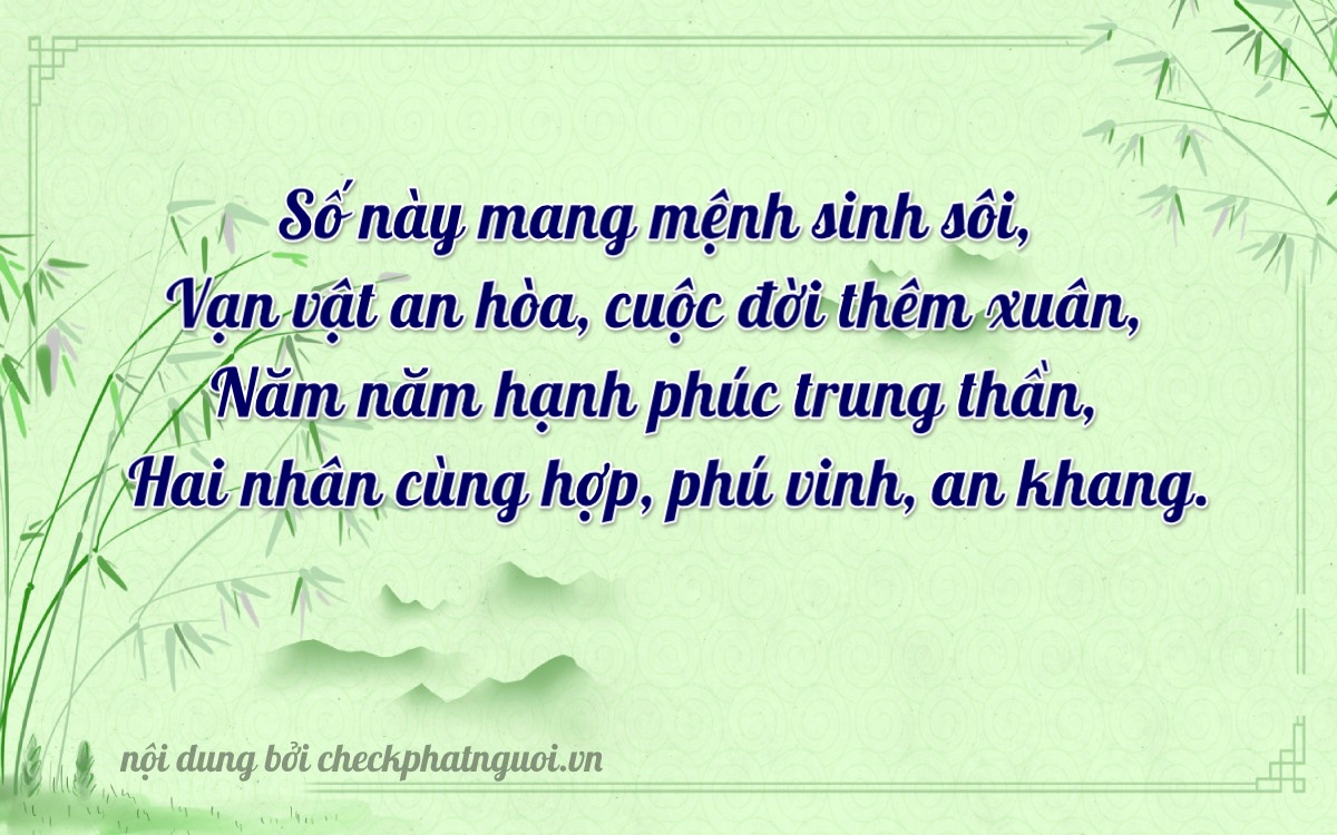 Bài thơ ý nghĩa cho <b>biển số 37G1-15225</b> tại website checkphatnguoi.vn