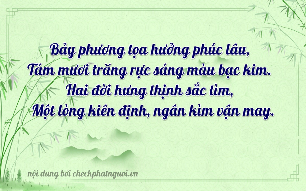 Bài thơ ý nghĩa cho <b>biển số 37G1-78281</b> tại website checkphatnguoi.vn