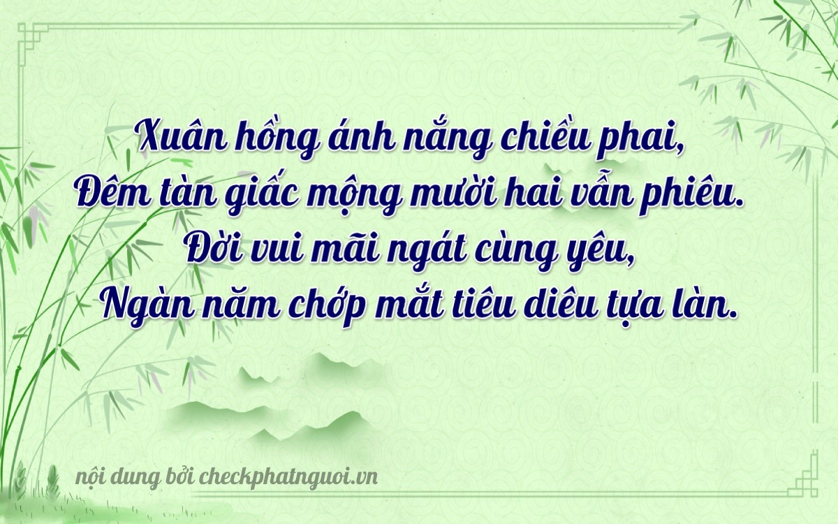 Bài thơ ý nghĩa cho <b>biển số 37H-03893</b> tại website checkphatnguoi.vn