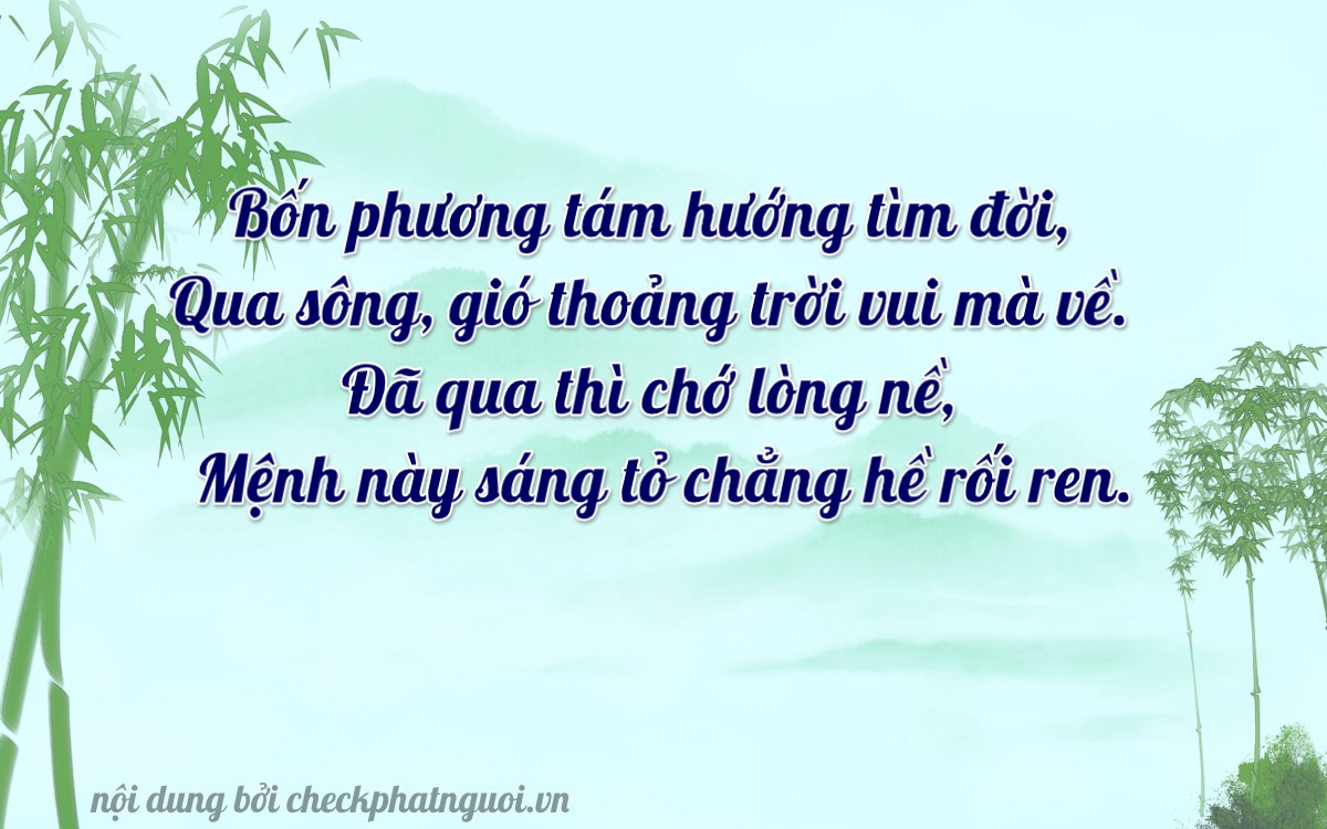 Bài thơ ý nghĩa cho <b>biển số 37H1-42268</b> tại website checkphatnguoi.vn