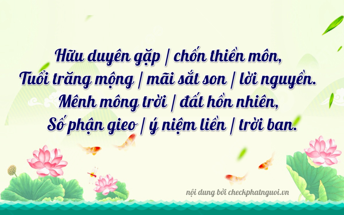Bài thơ ý nghĩa cho <b>biển số 37H-15358</b> tại website checkphatnguoi.vn