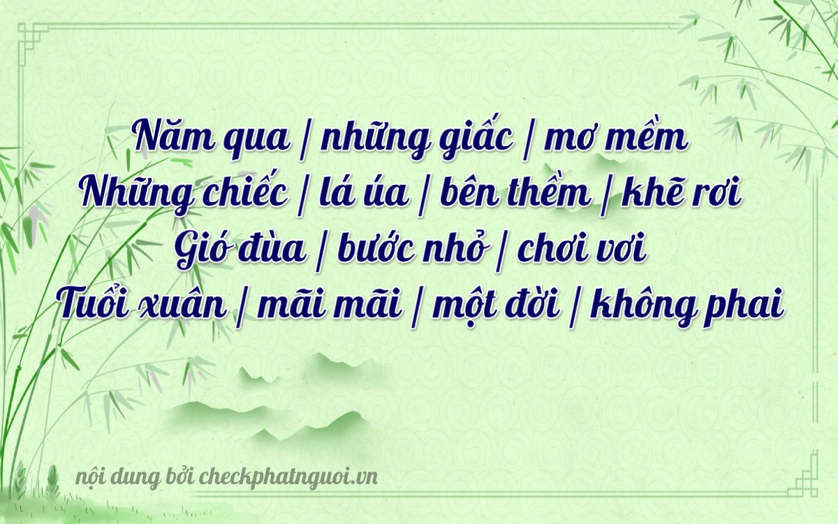 Bài thơ ý nghĩa cho <b>biển số 37H1-56431</b> tại website checkphatnguoi.vn