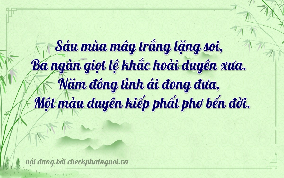 Bài thơ ý nghĩa cho <b>biển số 37H1-63511</b> tại website checkphatnguoi.vn