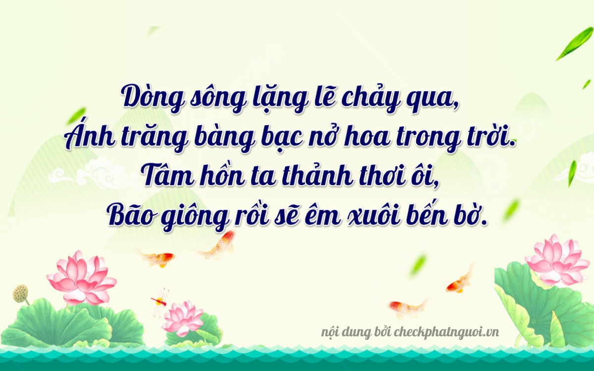 Bài thơ ý nghĩa cho <b>biển số 37K-00849</b> tại website checkphatnguoi.vn