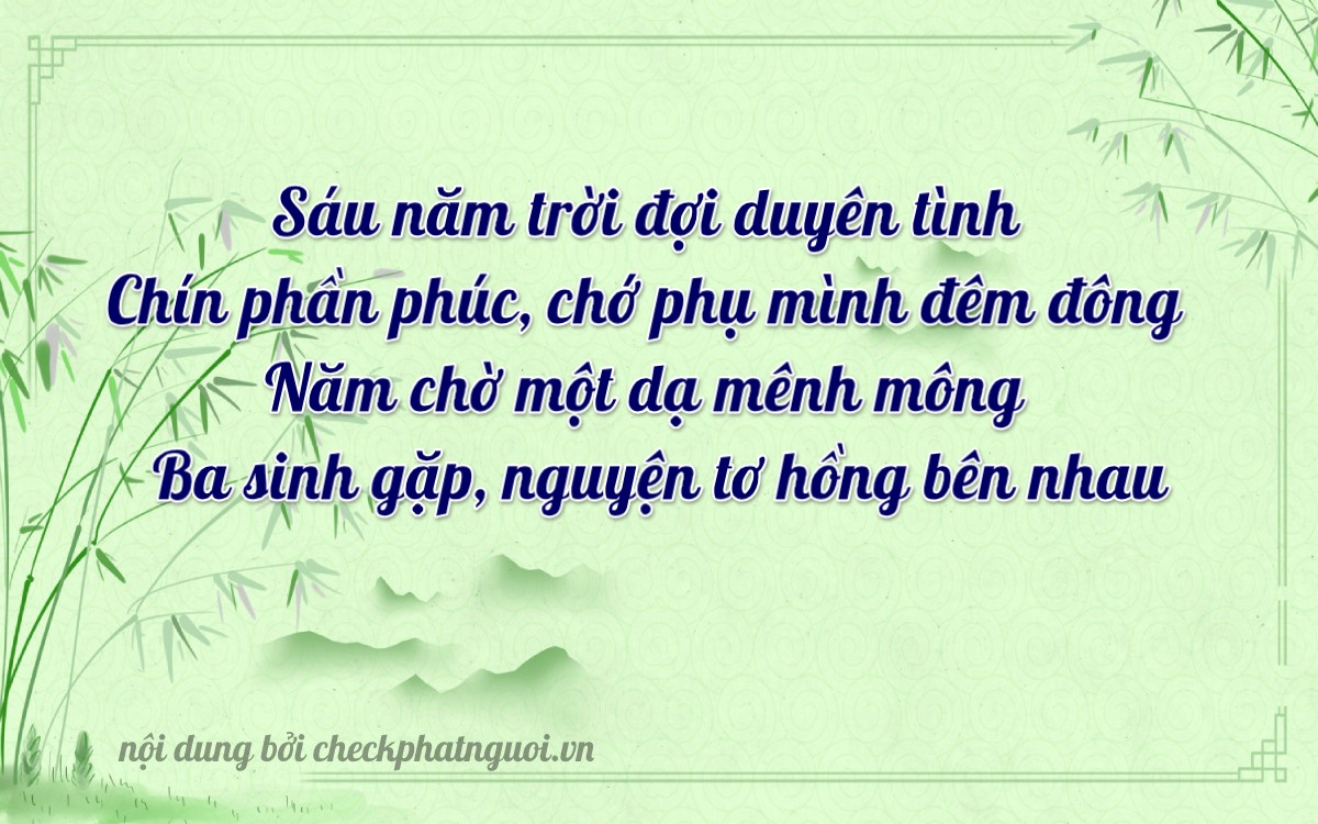 Bài thơ ý nghĩa cho <b>biển số 37K-09653</b> tại website checkphatnguoi.vn