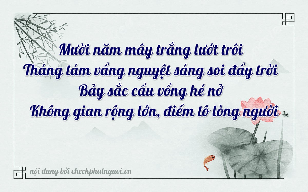 Bài thơ ý nghĩa cho <b>biển số 37K-10870</b> tại website checkphatnguoi.vn