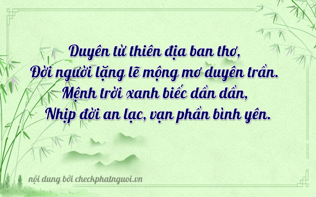 Bài thơ ý nghĩa cho <b>biển số 37K-11090</b> tại website checkphatnguoi.vn