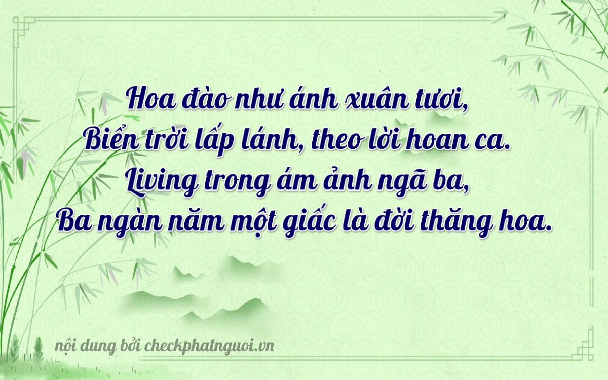 Bài thơ ý nghĩa cho <b>biển số 37K-11773</b> tại website checkphatnguoi.vn