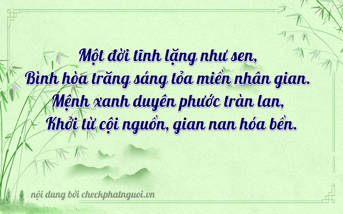 Bài thơ ý nghĩa cho <b>biển số 37K-11935</b> tại website checkphatnguoi.vn