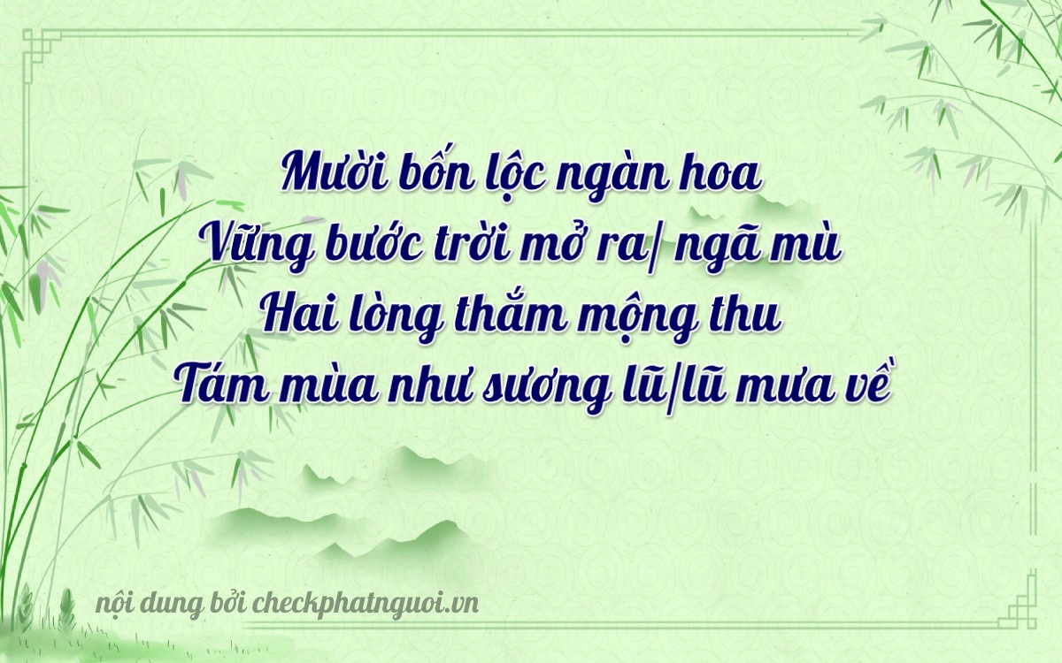 Bài thơ ý nghĩa cho <b>biển số 37K-14238</b> tại website checkphatnguoi.vn