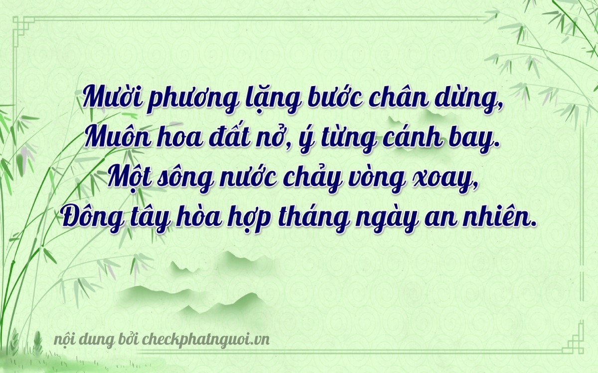Bài thơ ý nghĩa cho <b>biển số 37K-15012</b> tại website checkphatnguoi.vn