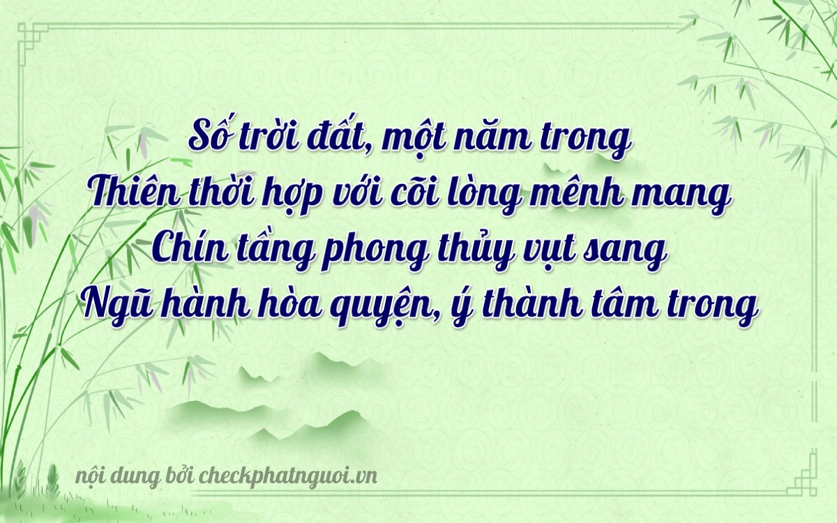 Bài thơ ý nghĩa cho <b>biển số 37K-15961</b> tại website checkphatnguoi.vn