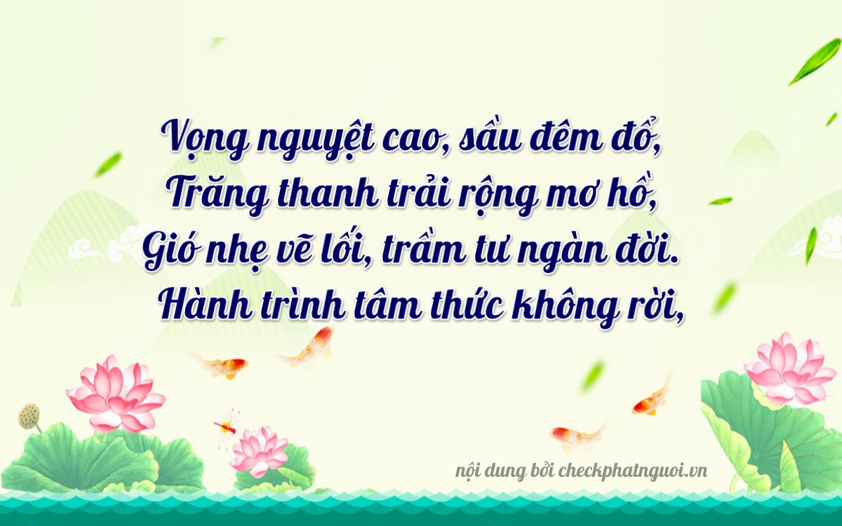Bài thơ ý nghĩa cho <b>biển số 37K-16694</b> tại website checkphatnguoi.vn