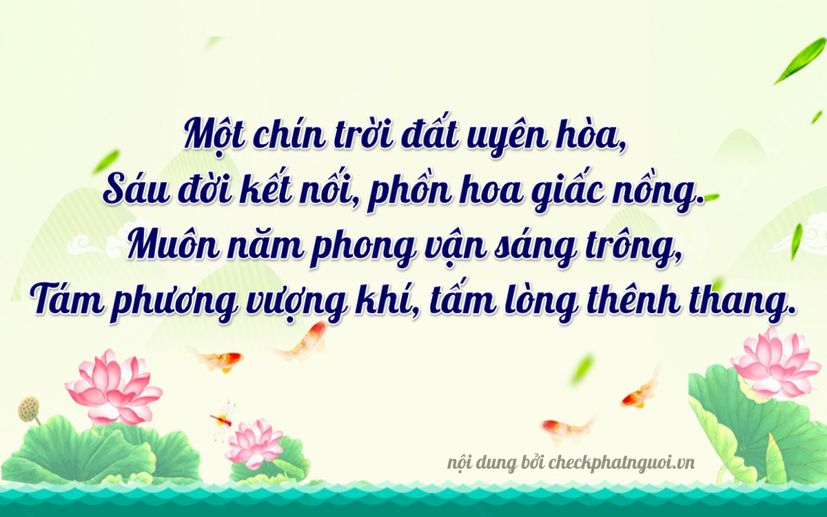 Bài thơ ý nghĩa cho <b>biển số 37K-16908</b> tại website checkphatnguoi.vn