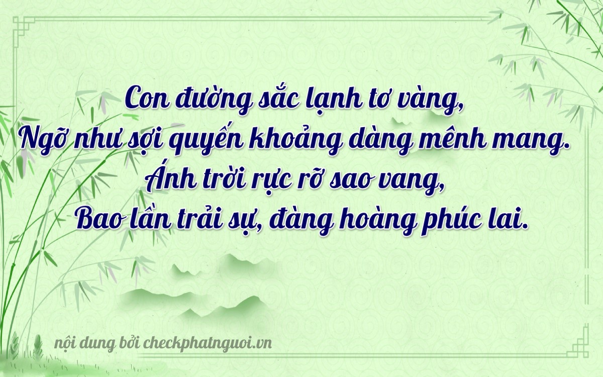 Bài thơ ý nghĩa cho <b>biển số 37K-18656</b> tại website checkphatnguoi.vn