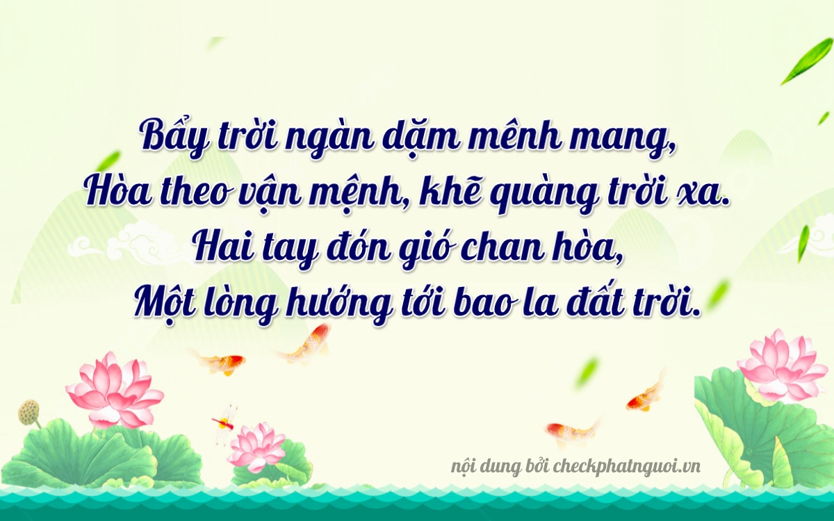 Bài thơ ý nghĩa cho <b>biển số 37K1-87720</b> tại website checkphatnguoi.vn